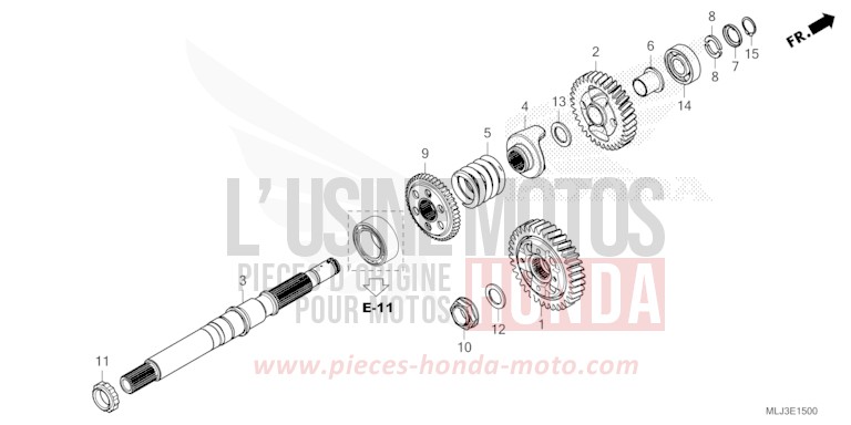OUTPUT SHAFT for Gold Wing MAT IRIDIUM GRAY METALLIC (NHC64) from 2023